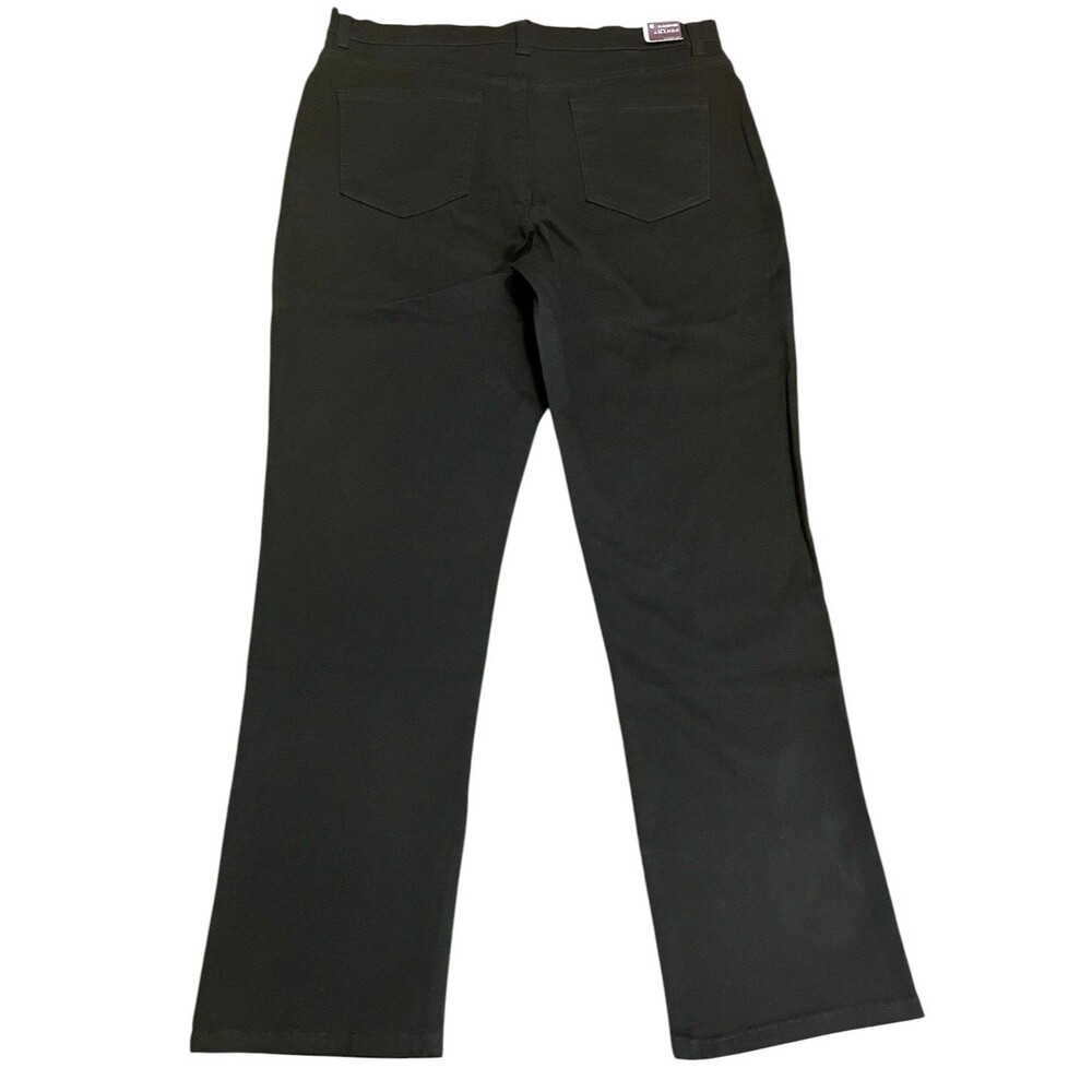 GLORIA VANDERBILT Amanda Black Slimming Stretch Denim Jeans 16 Average NWT - Picture 2 of 8